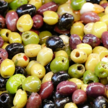 Frische Fructosearmer Brotzeit oliven
